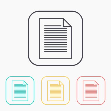 belgenin renk simge seti 