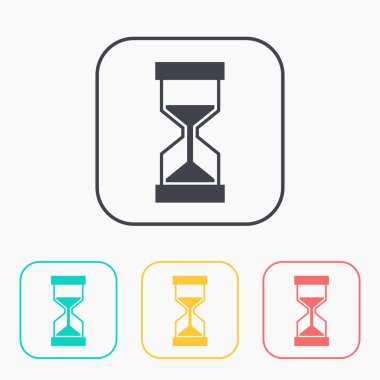 kum saatinin renk simge seti 