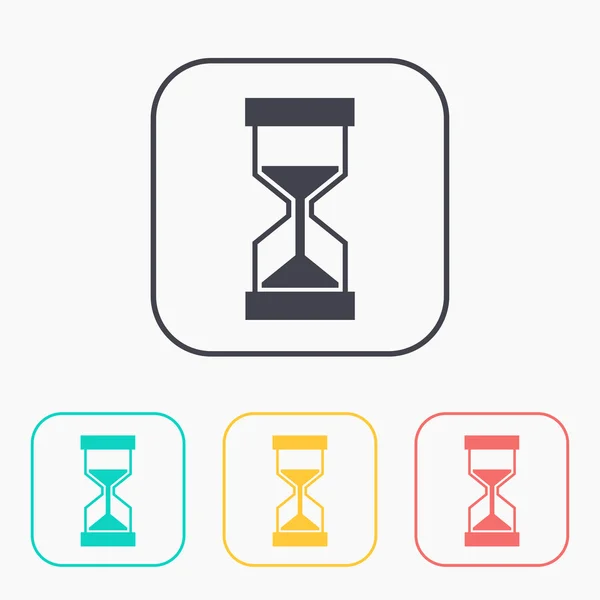 Icono de color conjunto de reloj de arena — Archivo Imágenes Vectoriales