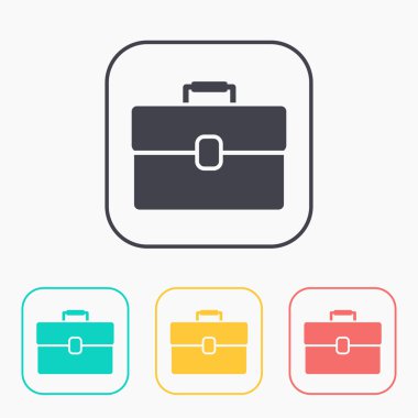 Office büyük vektör renk Icon set 