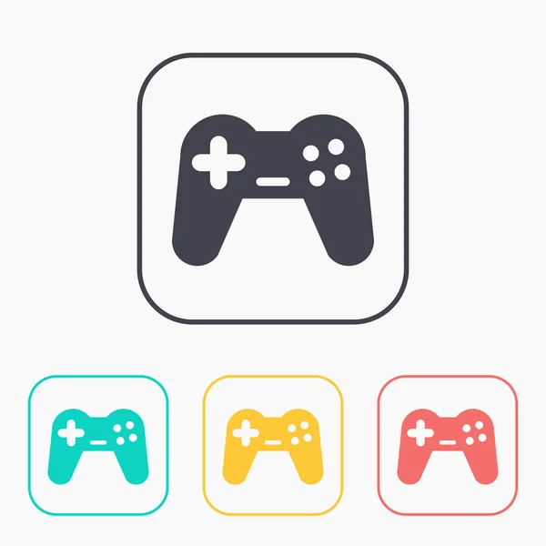 Game joystick vector color icon set — Stock Vector