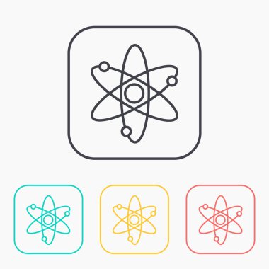 Atom işareti Icon set renk 