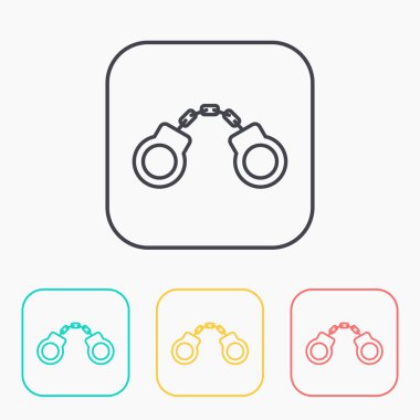 kelepçe Icon set renk 