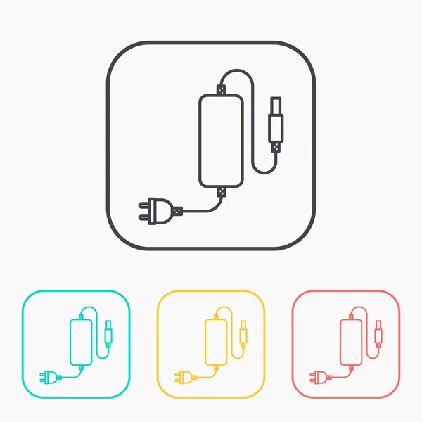 Icône de chargeur de téléphone, illustration vectorielle — Image vectorielle