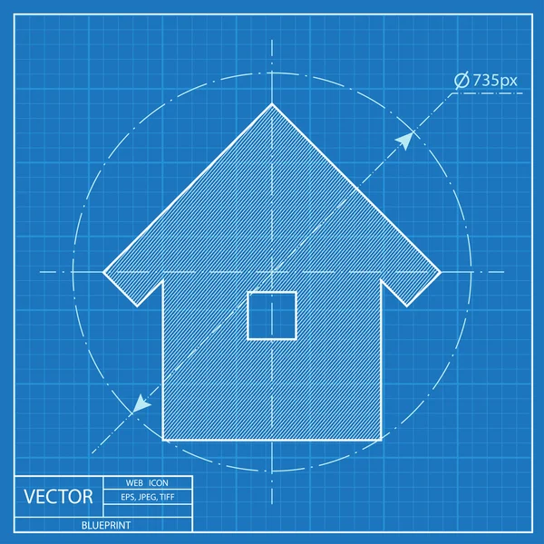 Icono plano de la casa — Archivo Imágenes Vectoriales