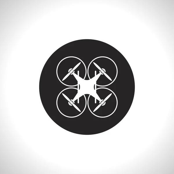 Quadrocopter drone vektor icon — Stock vektor