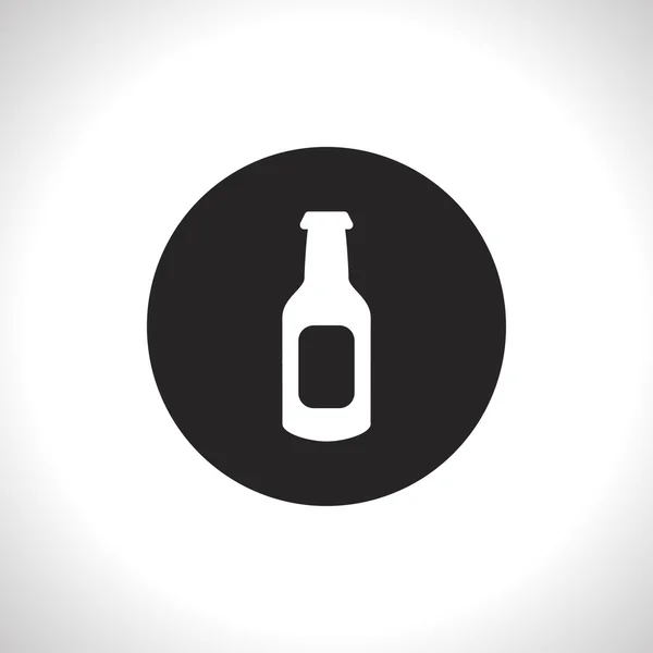 Bier fles vector pictogram — Stockvector