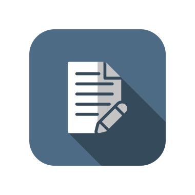 belge ile kalem vektör simgesi