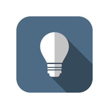 Elektrikli ampul vektör simgesi