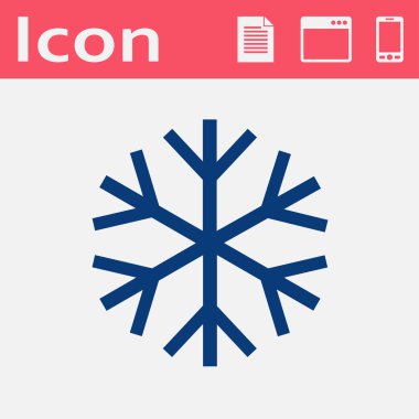 kar tanesi Xmas izole simgesi