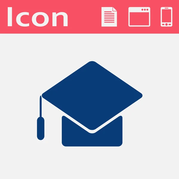 Icon of academic hat — Stock Vector