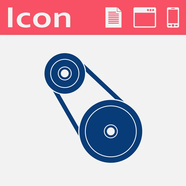 Vector flat icon of belting. Web UI teamwork illustartion — Stock Vector