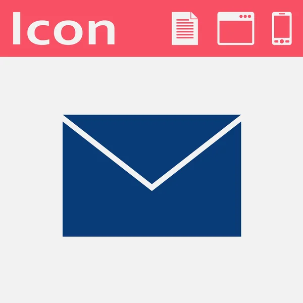 Vektor plochý ikona pošty — Stockový vektor