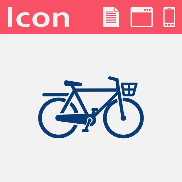 Ciudad Bicicleta icono vector plano — Archivo Imágenes Vectoriales