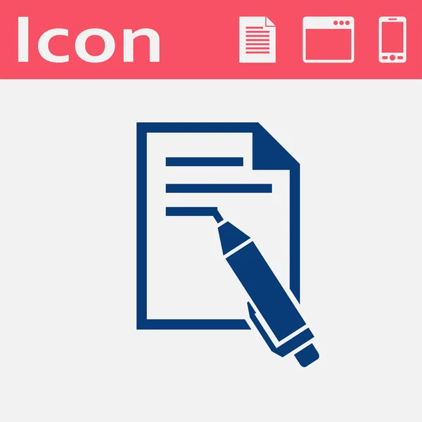 Web icoon van pen — Stockvector