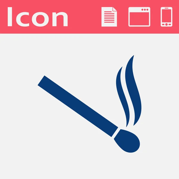 Match vectoriel plat icône — Image vectorielle