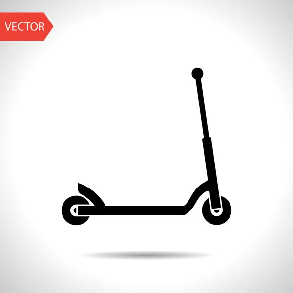 Icon of child scooter — Stock Vector