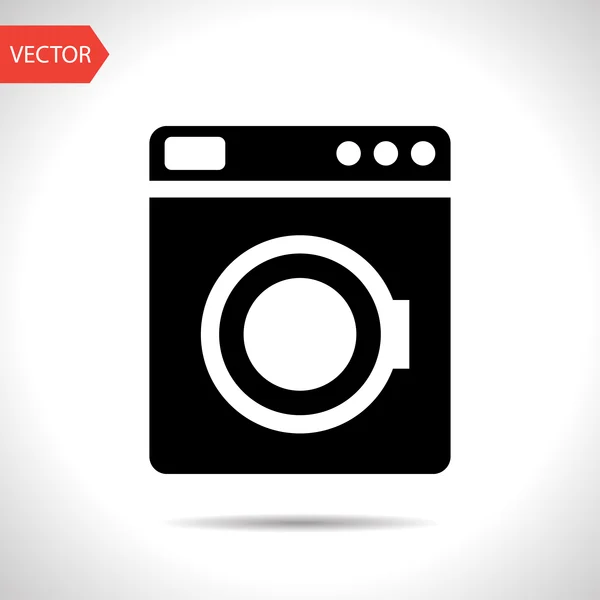 Pictogram van wasmachine — Stockvector