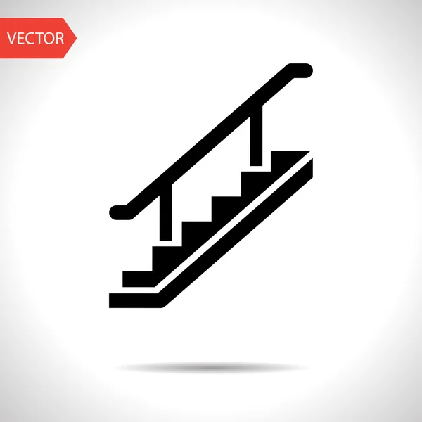 Icono escaleras — Vector de stock