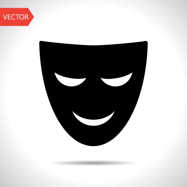 Ícone máscara de teatro — Vetor de Stock