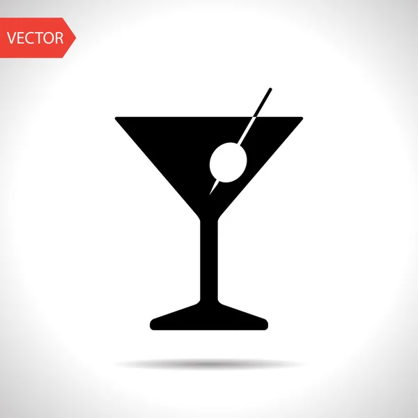 Pictogram van martitni glas — Stockvector