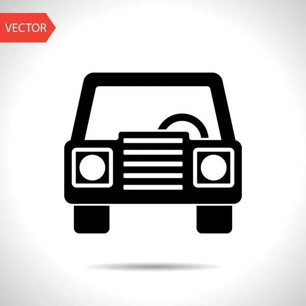Иконка передней части автомобиля — стоковый вектор