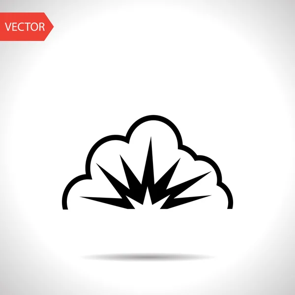 Icon of explosion — Stock Vector