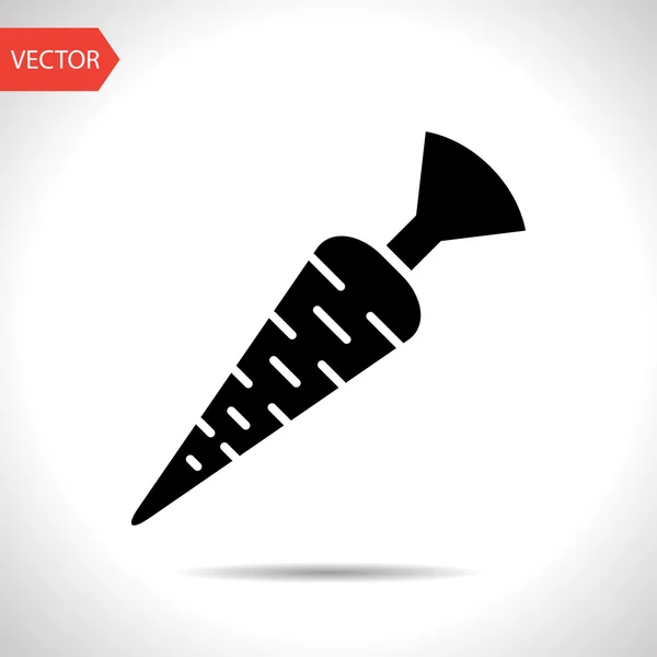 Vector wortel pictogram. Pictogram voor voedsel. Eps10 — Stockvector