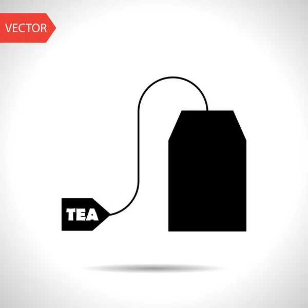 Icono de bolsa de té vectorial. Icono de comida. Eps10 — Vector de stock