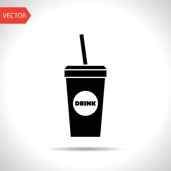 Vector drankje pictogram. Pictogram voor voedsel. Eps10 — Stockvector