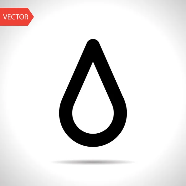 Icon of drop — Stock Vector