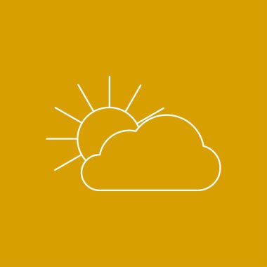 Güneş ve bulut simgesi