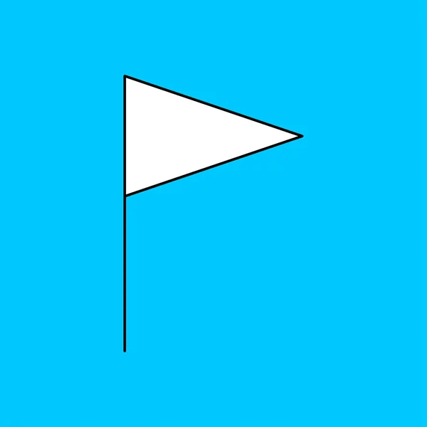 Icono de la bandera — Vector de stock