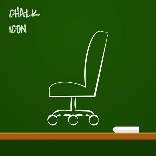 Icona della sedia da ufficio — Vettoriale Stock