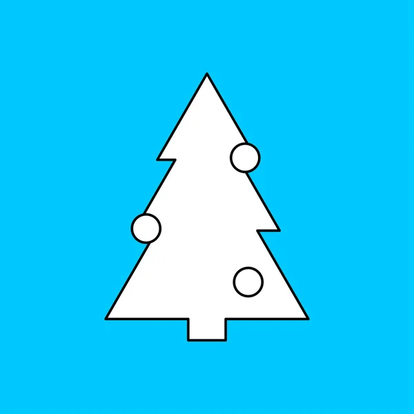 Icône de l'arbre de Noël — Image vectorielle