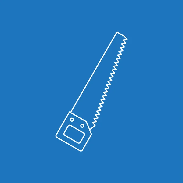 Icono de la sierra manual — Vector de stock