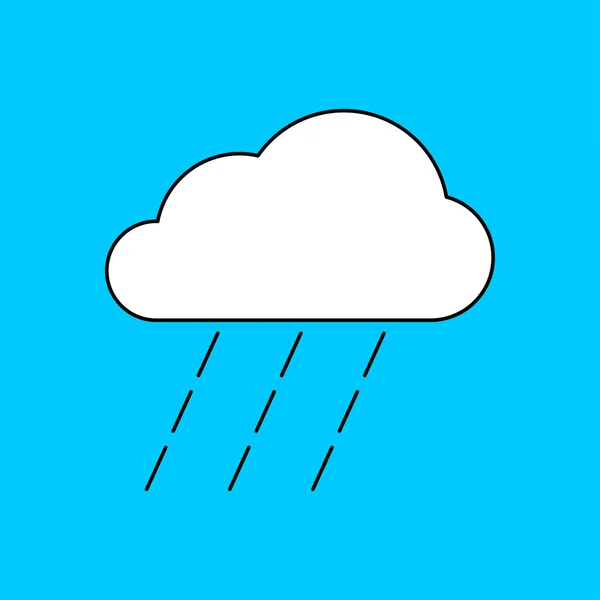 Icono de lluvia fuerte — Archivo Imágenes Vectoriales