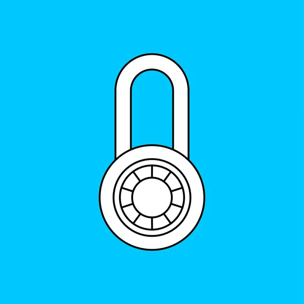 Icono de bloqueo de código — Vector de stock