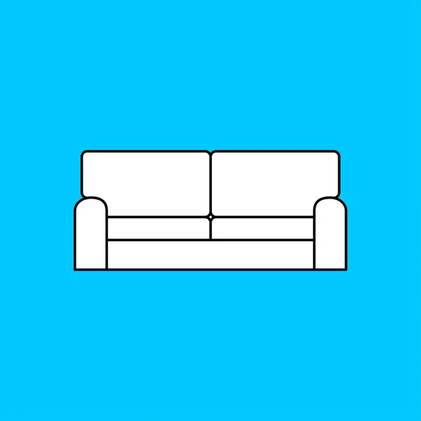 Ikone des Sofas — Stockvektor