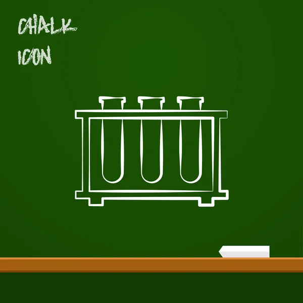 Pictogram van laboratorium buizen — Stockvector