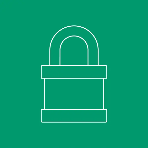 Icon of locked padlock — Stock Vector