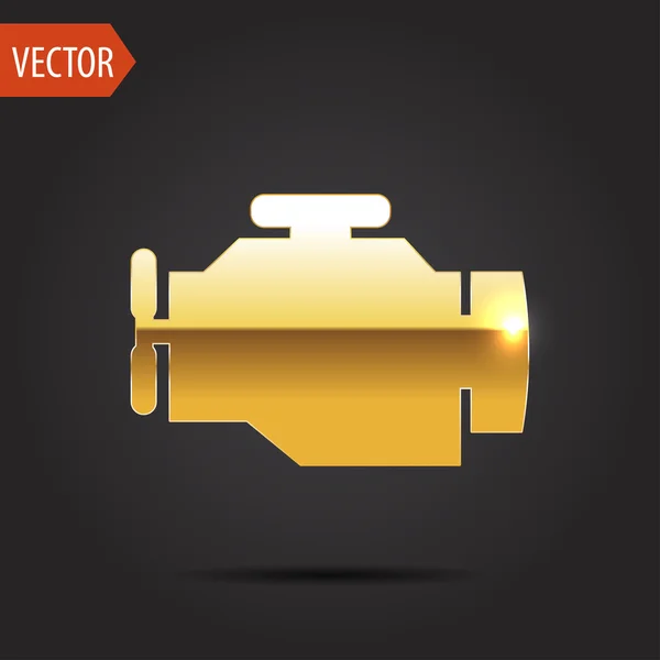 Icon of engine — Stock Vector