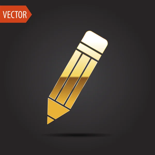 Icon of pencil — Stock Vector