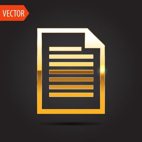 Icon of document — Stock Vector