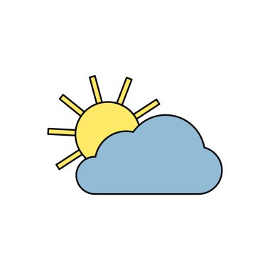 Güneş ve bulut simgesi