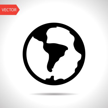 düz siyah vektör simgesi