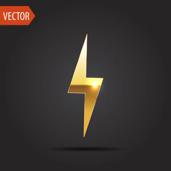 Icon of lightning — Stock Vector