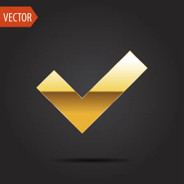 Icon of check — Stock Vector