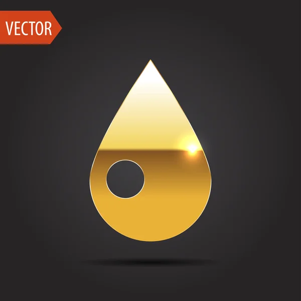 Icon of drop — Stock Vector