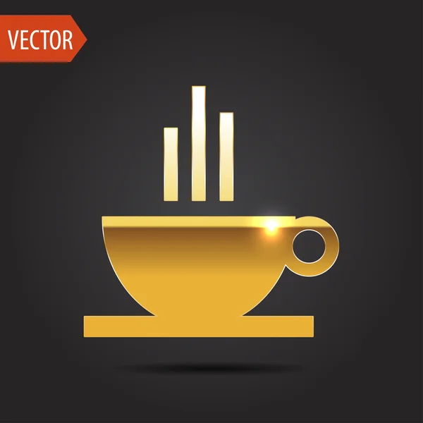 Ícone de xícara de café — Vetor de Stock